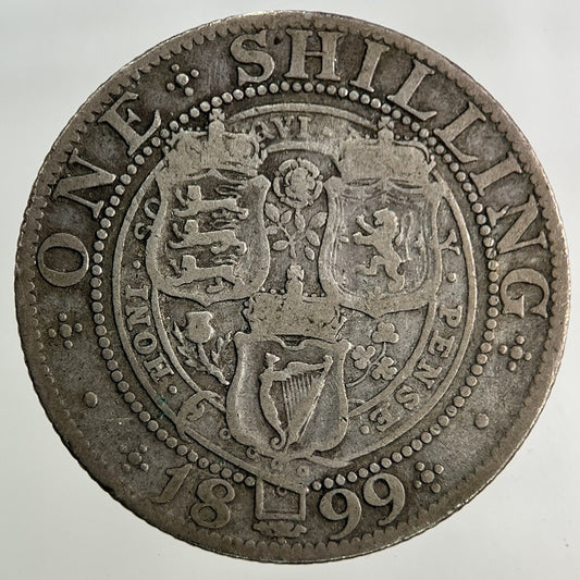 1899 Victoria Shilling Silver Coin | Fine Collectable Grade