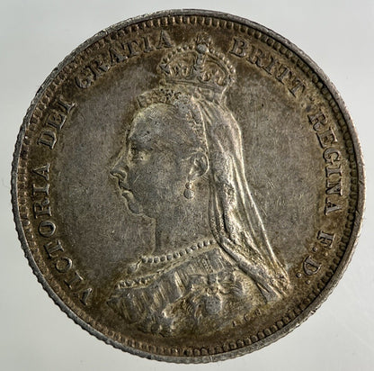 1887 Victoria Shilling Silver Coin | Fine Collectable Grade