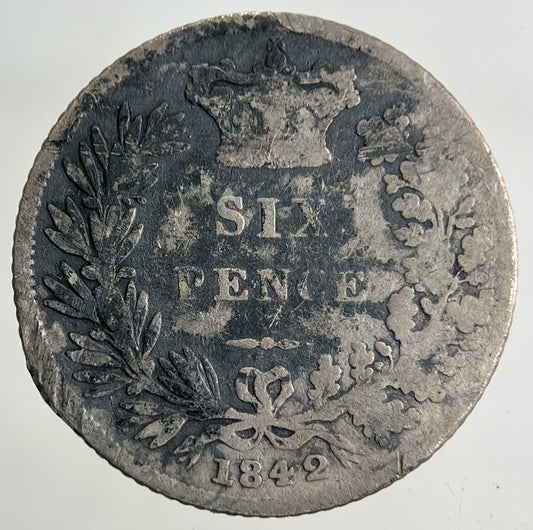 1842 Victoria Sixpence Silver Coin | Collectable Grade