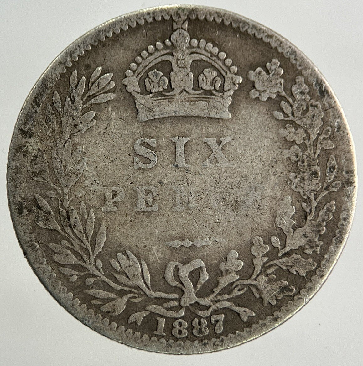 1887 Victoria Sixpence Silver Coin | Collectable Grade