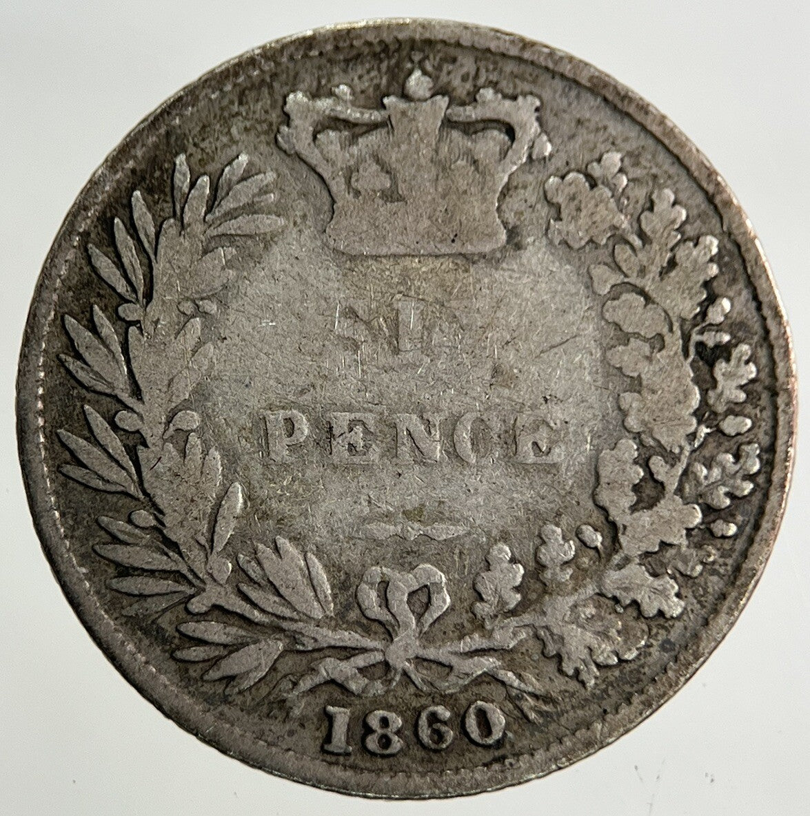 1860 Victoria Sixpence Silver Coin | Collectable Grade