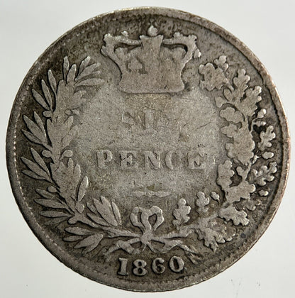 1860 Victoria Sixpence Silver Coin | Collectable Grade