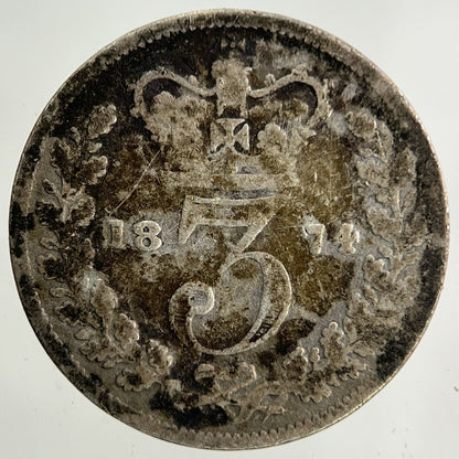 1874 Victoria Threepence Silver Coin | Collectable Grade