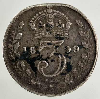 1899 Victoria Threepence Silver Coin | Collectable Grade