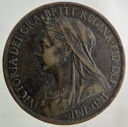 1901 Victoria One Penny Coin | Fine Collectable Grade