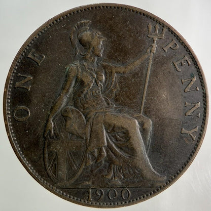 1900 Victoria One Penny Coin | Fine Collectable Grade