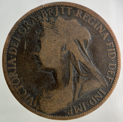 1898 Victoria One Penny Coin | Collectable Grade