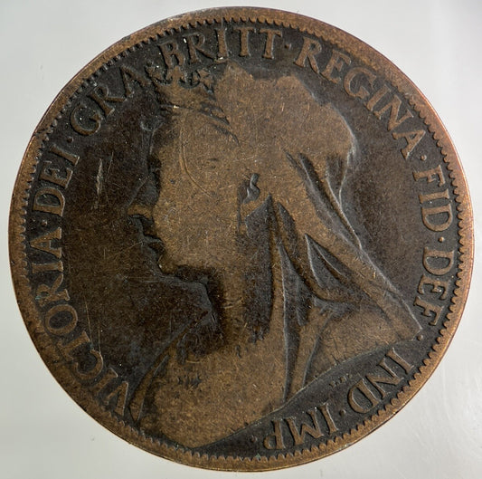 1898 Victoria One Penny Coin | Collectable Grade