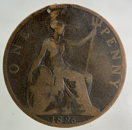 1896 Victoria One Penny Coin | Collectable Grade