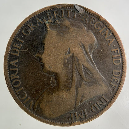 1896 Victoria One Penny Coin | Collectable Grade