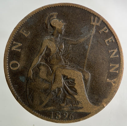 1896 Victoria One Penny Coin | Collectable Grade
