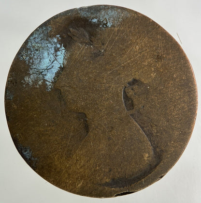 1886 Victoria Half-Penny Coin | Worn Grade