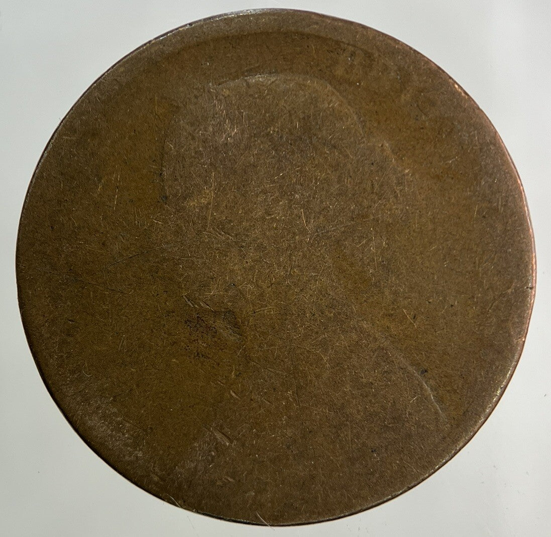 1864 Victoria Half-Penny Coin | Worn Grade