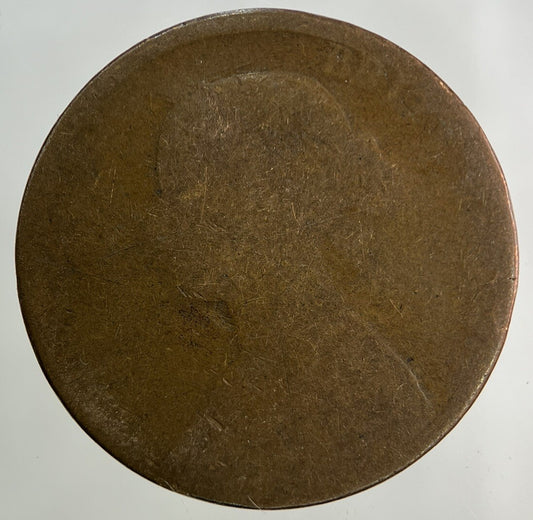 1864 Victoria Half-Penny Coin | Worn Grade