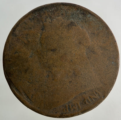 British Victoria Half-Penny Coin | Worn Grade