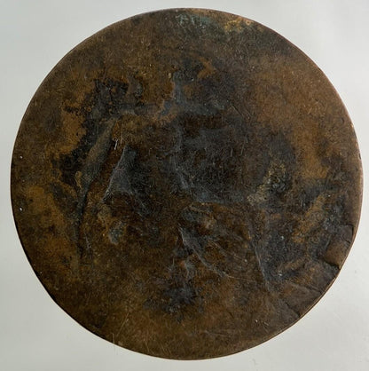British Victoria Half-Penny Coin | Worn Grade