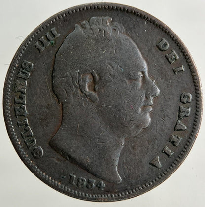 1834 William IV Farthing Coin | Fine Collectable Grade
