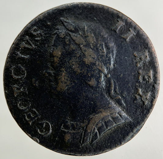 1754 George II 2nd Farthing Coin | Fine Collectable Grade