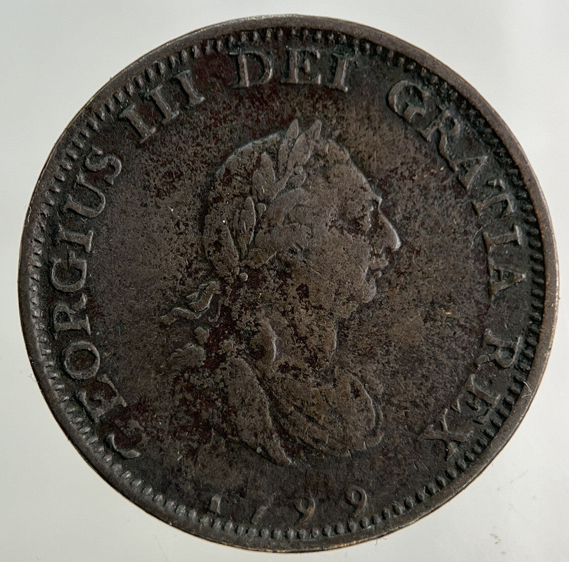 1799 George III 3rd Farthing Coin | Fine Collectable Grade