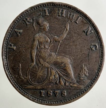 1878 Victoria Farthing Coin | Fine Collectable Grade