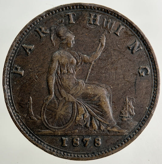 1878 Victoria Farthing Coin | Fine Collectable Grade