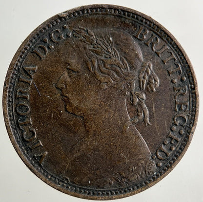 1878 Victoria Farthing Coin | Fine Collectable Grade