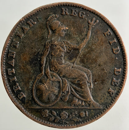 1839 Victoria Farthing Coin | Fine Collectable Grade