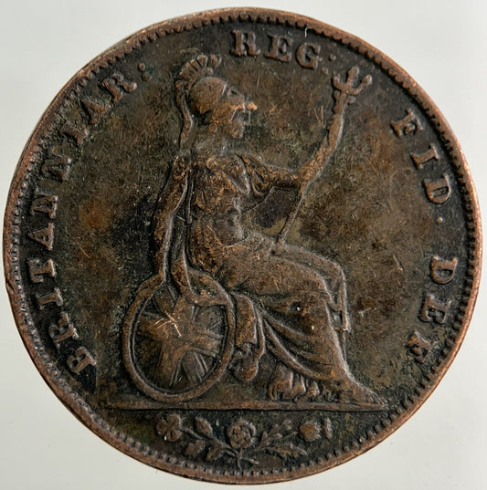 1839 Victoria Farthing Coin | Fine Collectable Grade