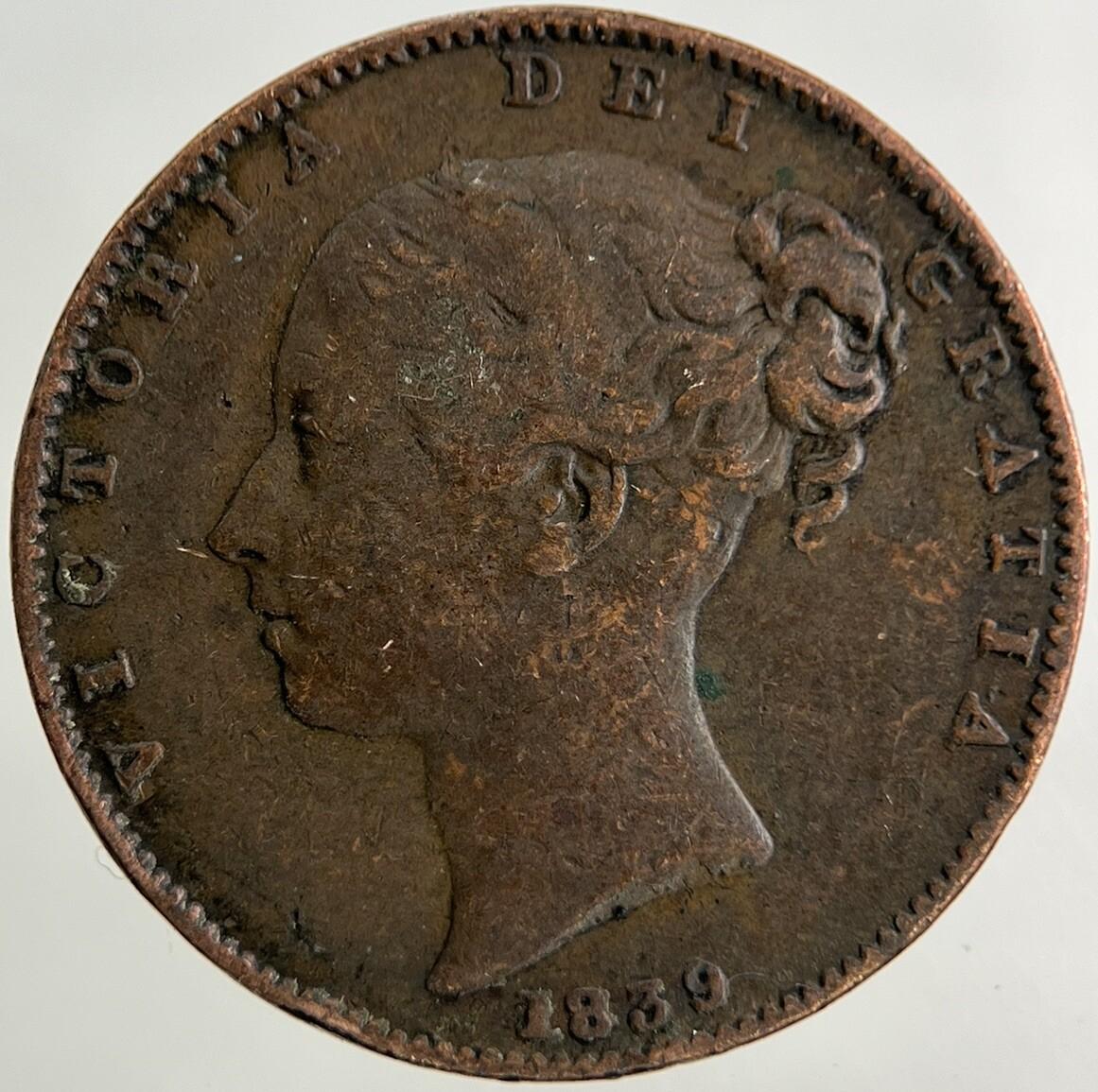 1839 Victoria Farthing Coin | Fine Collectable Grade