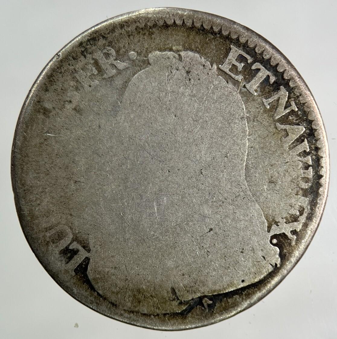 1741 France 1/5 Ecu Silver Coin | Collectable Grade