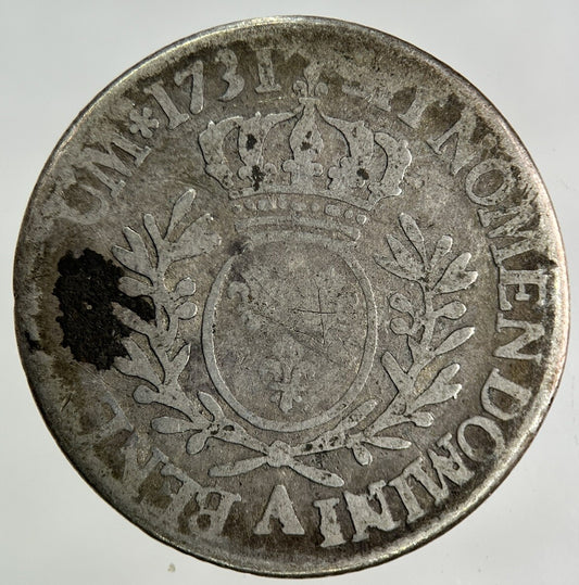 1731 France 1/5 Ecu Silver Coin | Collectable Grade