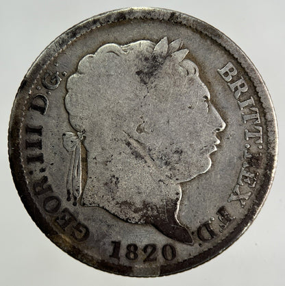 1820 George III 3rd Shilling Silver Coin | Collectable Grade