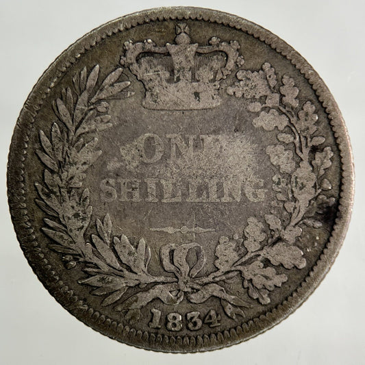 1834 William IV Shilling Silver Coin | Collectable Grade
