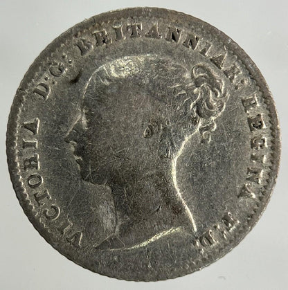 1843 Victoria Groat Four-Pence Silver Coin | Fine Collectable Grade