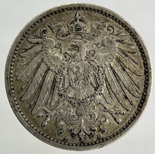 1903 Germany 1 Mark Silver Coin | Fine Collectable Grade