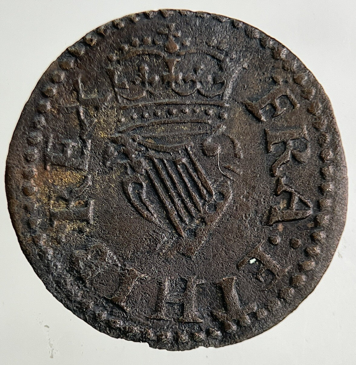 Irish Harp Farthing Coin | Very High Grade