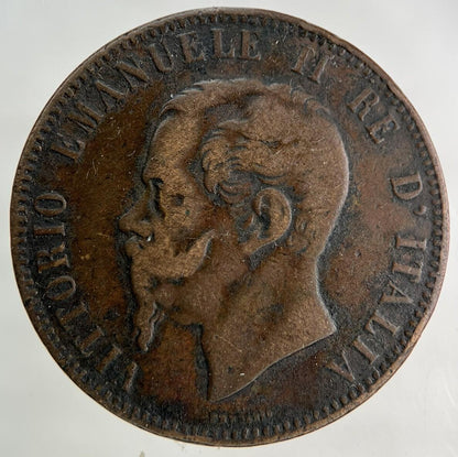 1867 Italy 10 Centesimi Coin | Fine Collectable Grade