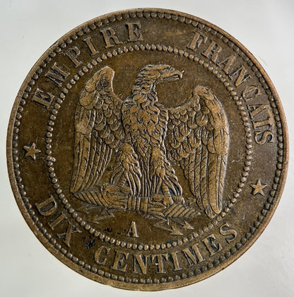 1855 France 10 Centimes Coin | Very High Grade