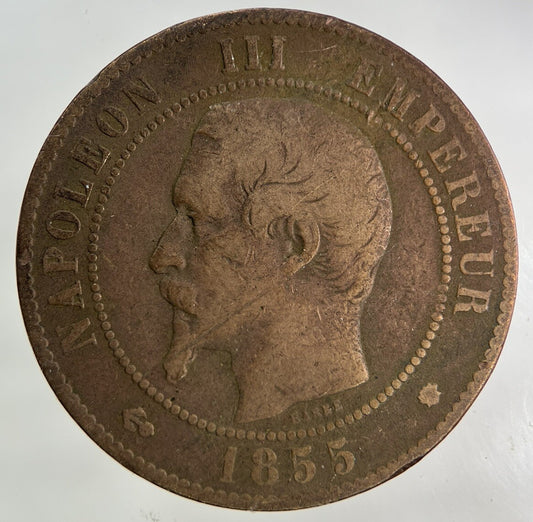 1855 France 10 Centimes Coin | Collectable Grade