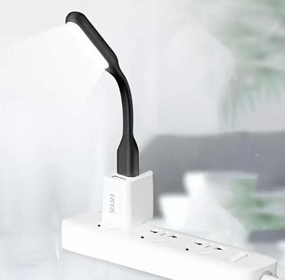 2 x Black Mini LED Night Reading Portable Travel Flexible Lights UK Stock