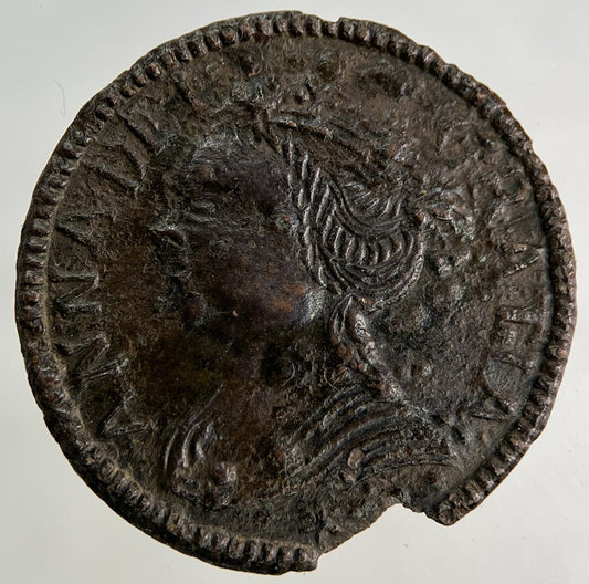 Old British Anne Forgery Spade Guinea Coin | Fine Collectable Grade