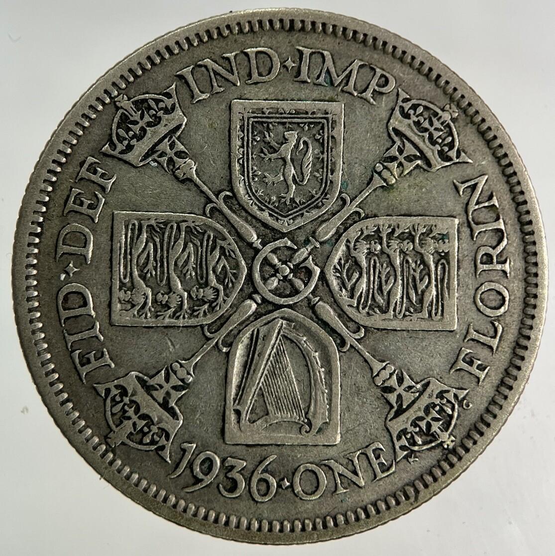 1936 George V Florin Silver Coin | Fine Collectable Grade