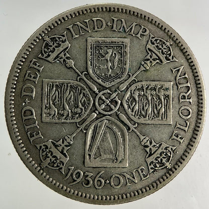 1936 George V Florin Silver Coin | Fine Collectable Grade