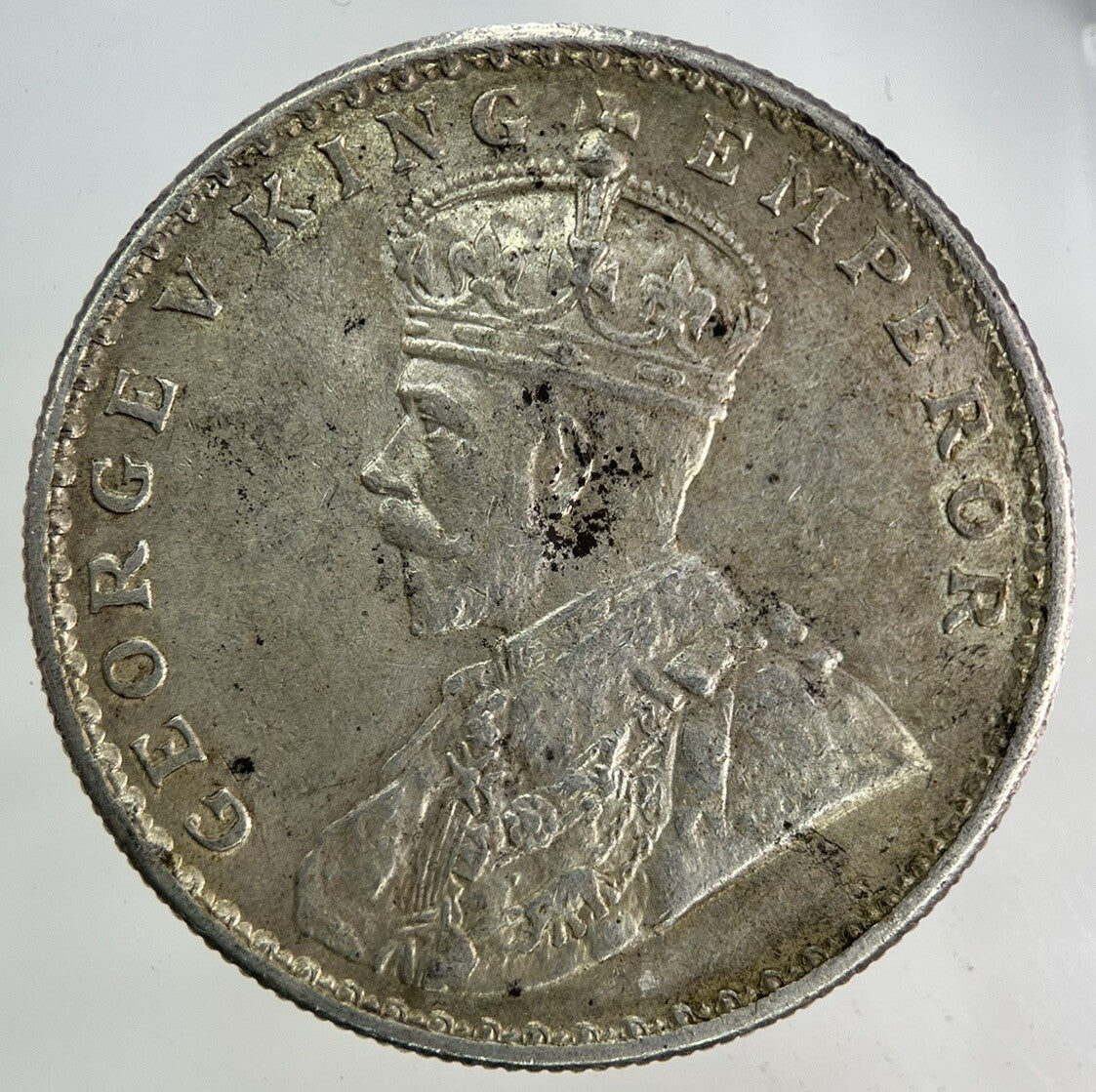 1917 India One Rupee Silver Coin | Very High Grade