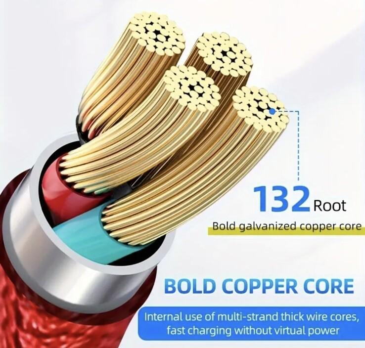 White Glowing Dragon USB A To Type C Cable 100W Fast Charger Data Transfer 1M