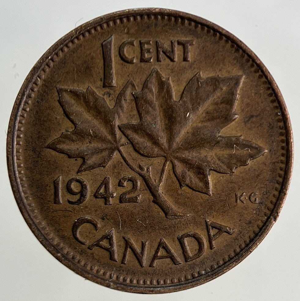 1942 Canada One Cent Coin | Fine Collectable Grade