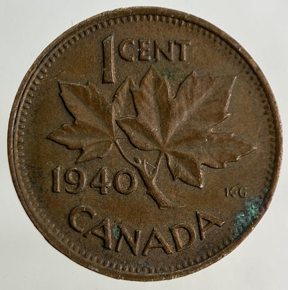 1940 Canada One Cent Coin | Fine Collectable Grade