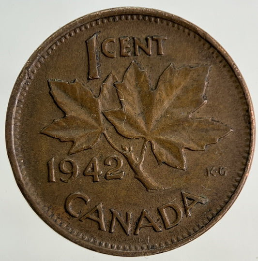 1942 Canada One Cent Coin | Fine Collectable Grade