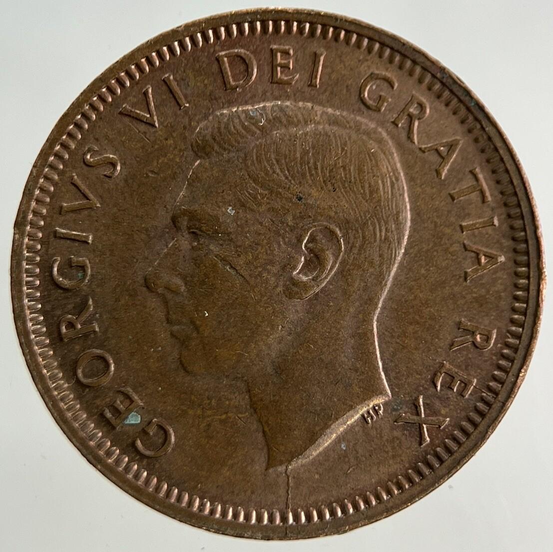 1950 Canada One Cent Coin | Fine Collectable Grade
