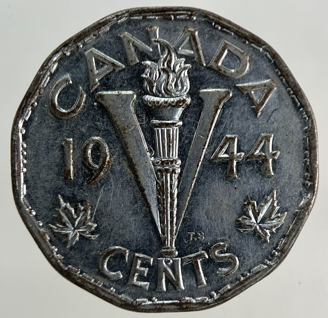 1944 Canada 5 Cents Coin | Fine Collectable Grade